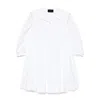 Simone Rocha White Beaded Sailor Collar Shirt Minidress In White