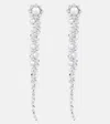 Simone Rocha Drip Crystal-embellished Drop Earrings In Silver
