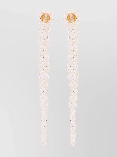 Simone Rocha Drip Drop Earrings Crystal Embellishments