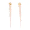 Simone Rocha Drip Earrings - Crystal - Pink In Pink