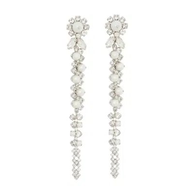 Simone Rocha Drip Earrings -  - Crystal - Ivory In White