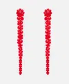 Simone Rocha Drip Earrings In Red