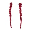 Simone Rocha Drip Earrings In Red
