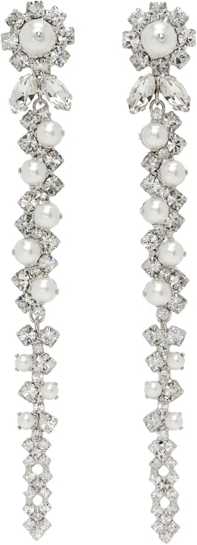 Simone Rocha Drip Earrings In Blue