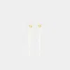 Simone Rocha Drip Earrings -  - Brass - White In White