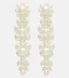 Simone Rocha Drip Faux Pearl Drop Earrings In White