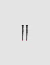 Simone Rocha Crystal Beaded Linear Drop Earrings In Jet Ombre