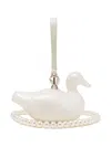 Simone Rocha Pearl Duck Clutch Bag In White