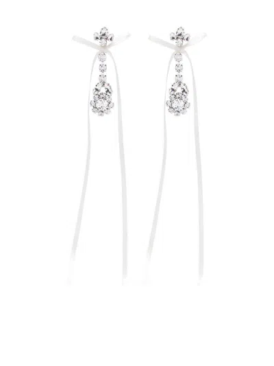 SIMONE ROCHA SIMONE ROCHA VICTORIAN BOW RIBBON DRIP EARRINGS