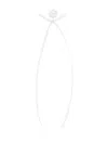 Simone Rocha Bow Ribbon Stud Earrings In Pearl