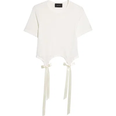 SIMONE ROCHA SIMONE ROCHA EASY BOW TAILS COTTON T-SHIRT