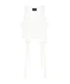 Simone Rocha White Easy Tank Top In White