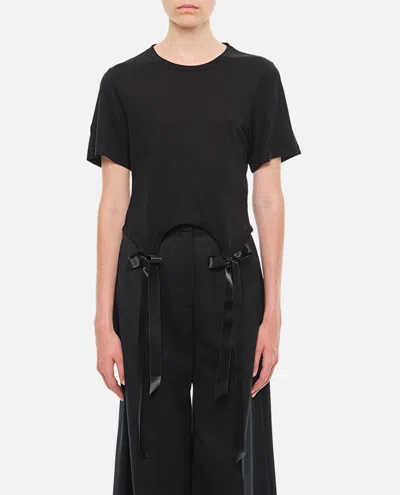 SIMONE ROCHA EASY T-SHIRT W/ BOW TAILS