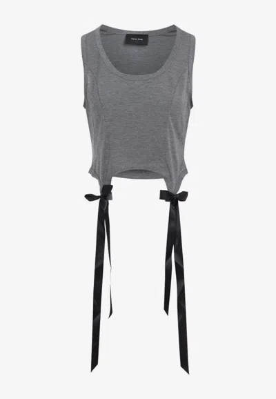 SIMONE ROCHA EASY TANK TOP WITH BOW TAILS
