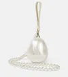 Simone Rocha Micro Egg Pearl-effect Clutch Bag In White
