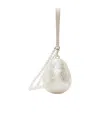Simone Rocha Micro Egg Pearl-effect Clutch Bag In White