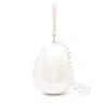 Simone Rocha Micro Egg Pearl-effect Clutch Bag In Neutral