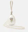 Simone Rocha Egg Micro Embellished Clutch In White