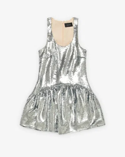 Simone Rocha Sequin-embellished Mini Dress In Silver