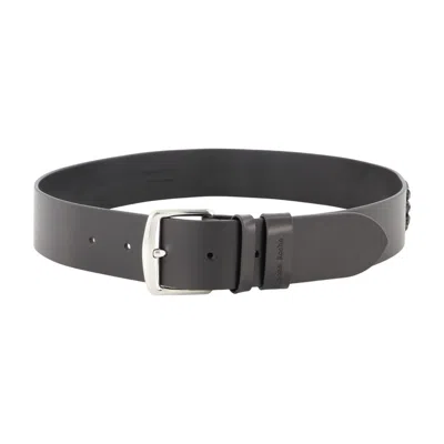 Simone Rocha Embroidered Calfskin Belt In Gray