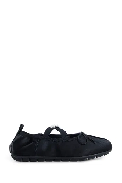 Simone Rocha Embellished Ballerina Grip In Black