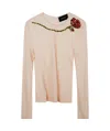 Simone Rocha Mesh Top In Nude
