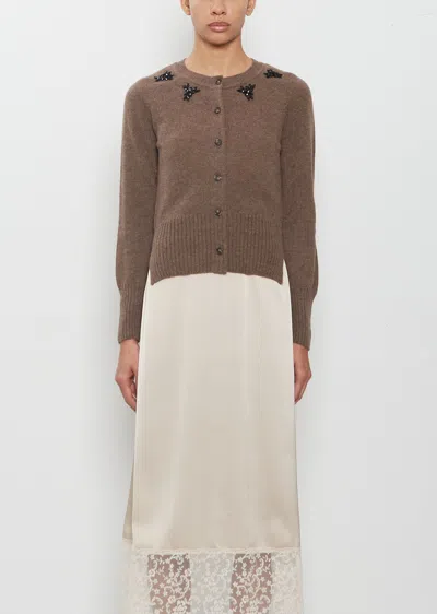 Simone Rocha Embellished Cashmere Cardigan