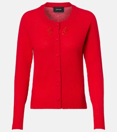 SIMONE ROCHA EMBELLISHED CASHMERE CARDIGAN