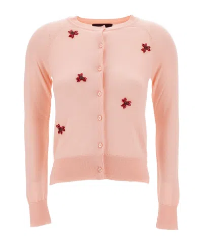 Simone Rocha Embellished Classic Cardigan In Multi