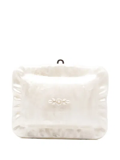 Simone Rocha Pearl Crossbody Pillowcase Bag In Neutral