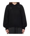 Simone Rocha Embellished Crystal Sweater In Black