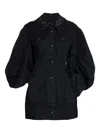 Simone Rocha Embellished Denim Jacket In Black