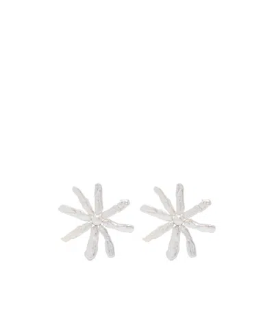 SIMONE ROCHA SIMONE ROCHA EMBELLISHED FLOWER EARRINGS