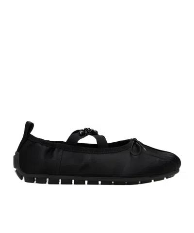 Simone Rocha Embellished Grip Ballet Flats In Black