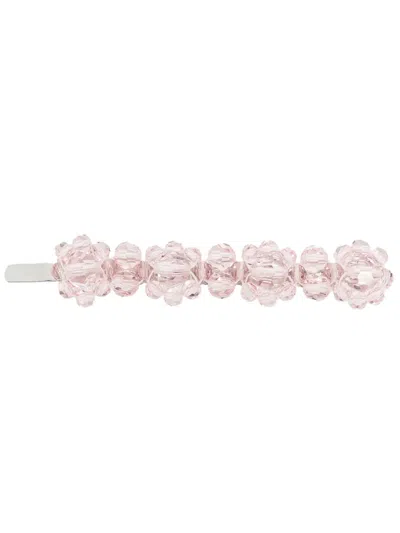 Simone Rocha Silver-tone Hair Accessory In Pink