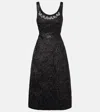 Simone Rocha Embellished Lamé Cocktail Dress In Black