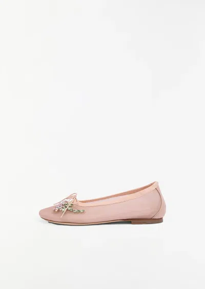 Simone Rocha Embellished Mesh Ballerina