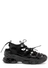 Simone Rocha Beaded Classic Tracker Trainers Black Nappa/pearl/clear In Black