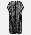 Simone Rocha Embellished Overlay-tulle Midi Dress In Black