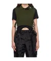 Simone Rocha Embellished Polo Collar Vest In Black