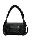 Simone Rocha Pillowcase Broderie Anglaise-trimmed Shell Shoulder Bag In Black