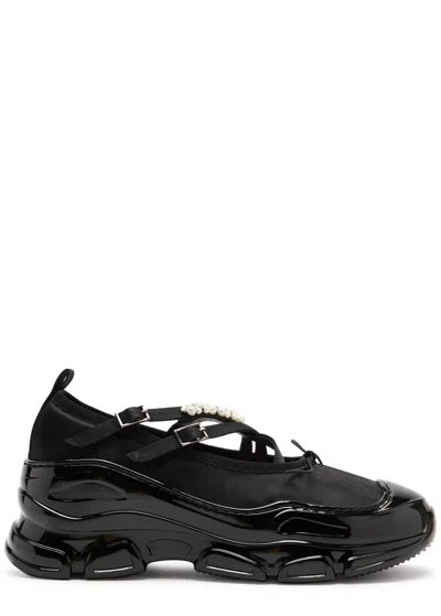 SIMONE ROCHA SIMONE ROCHA EMBELLISHED SATIN SNEAKERS