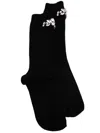 Simone Rocha Embellished Socks In Black