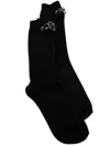 Simone Rocha Embellished Socks In Black