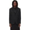 Simone Rocha Black Structured Slash Blazer In Black