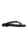 Simone Rocha Embellished Thong Sandals In Black