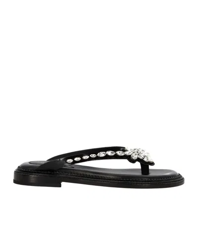 SIMONE ROCHA SIMONE ROCHA EMBELLISHED THONG SANDALS