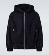 Simone Rocha Embellished Wool-blend Hoodie In Black