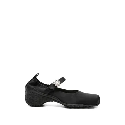 Simone Rocha Embellishment-strap Ballet Sneakers In Black