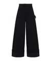 Simone Rocha Embossed Patch Denim Trousers